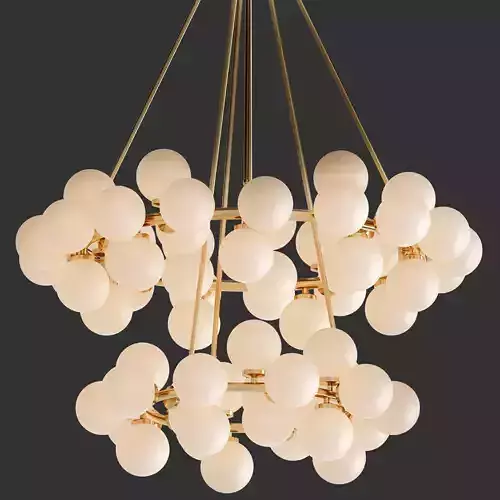 Arya 70 Light Satin Gold Chandelier