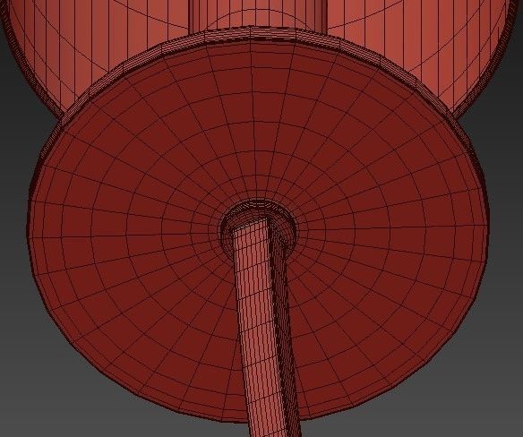 Castana Collection 6 Light Gold Chandelier with Fabric Shade 3D model_5