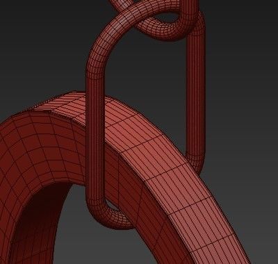 Castana Collection 6 Light Gold Chandelier with Fabric Shade 3D model_8