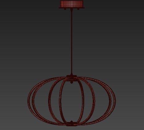 Leggero Collection 8 Light Gold LED Pendant 3D model_2