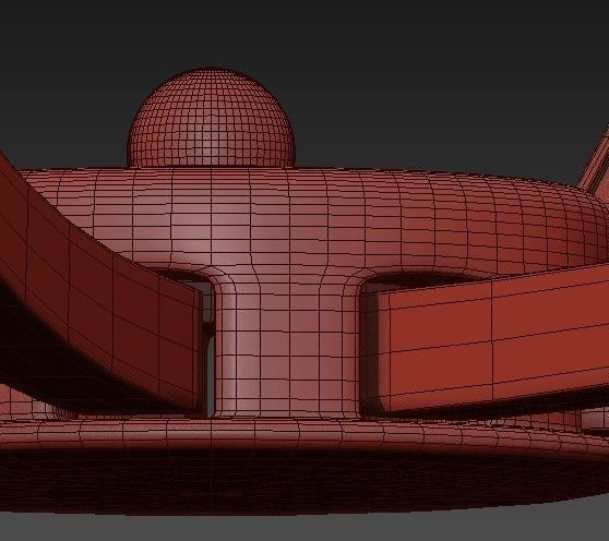 Leggero Collection 8 Light Gold LED Pendant 3D model_5