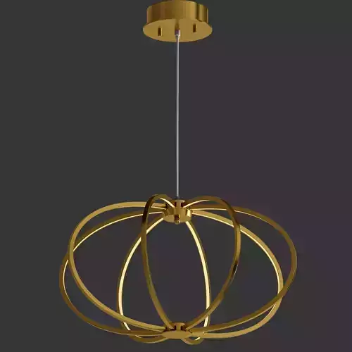 Leggero Collection 8 Light Gold LED Pendant