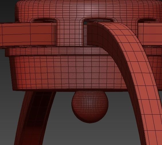 Leggero Collection 8 Light Gold LED Pendant 3D model_6