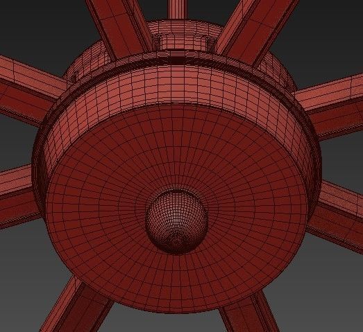 Leggero Collection 8 Light Gold LED Pendant 3D model_4