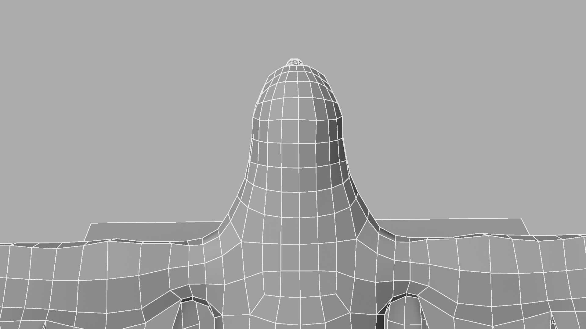 3D Crow raven with wings spread 3D model_9