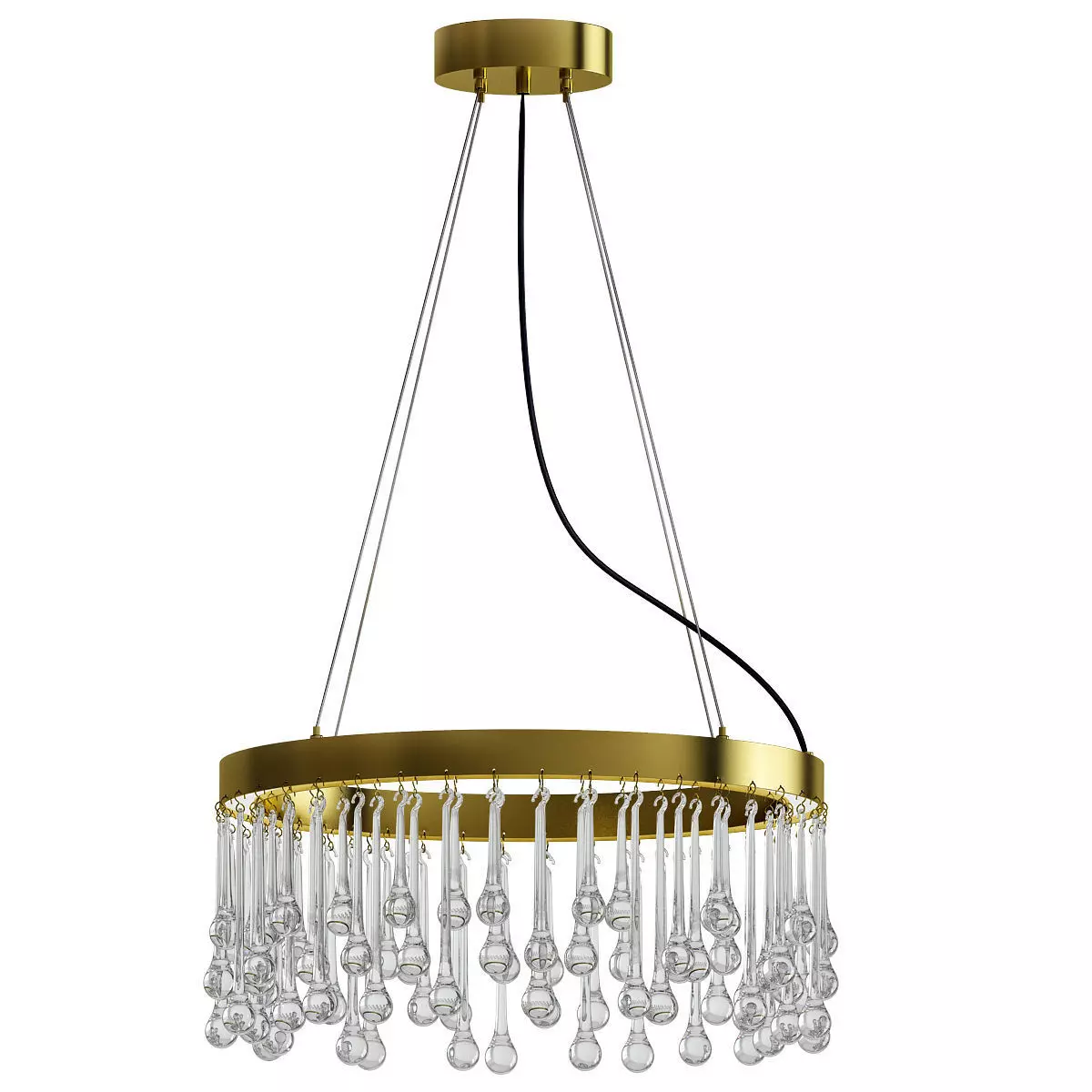 luxor gold designers fountain chandeliers 3D model