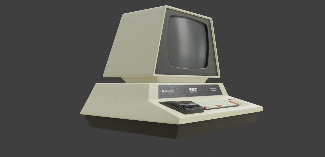 3D model Commodore PET retro desktop computer VR / AR / low-poly | CGTrader
