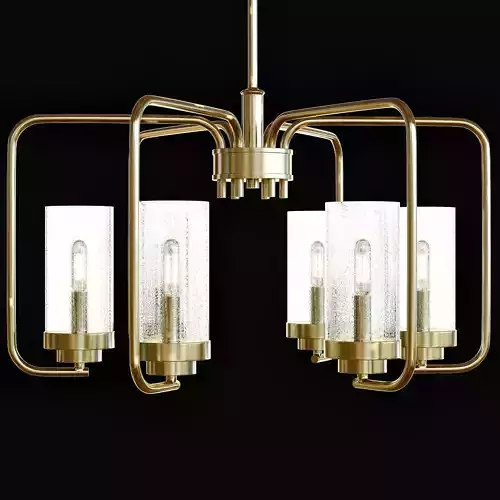 Holden 6 Light Aged Brass Chandelier