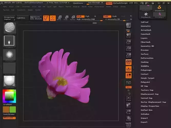 Claw fantasy flower artwork