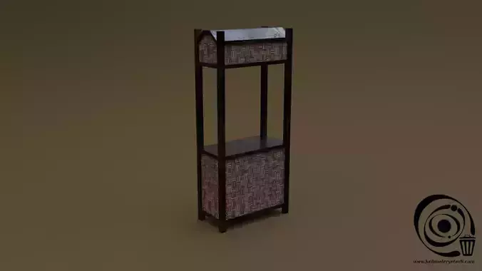 Trade stand 12 R Low-poly 3D model