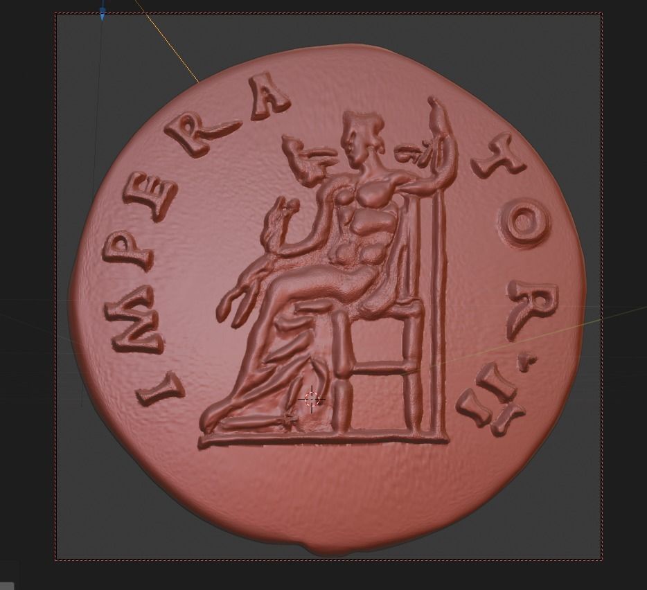  ANTONINUS PIUS AUREUS ROME AU50-53 GOLD RIC108C 3D print model_6