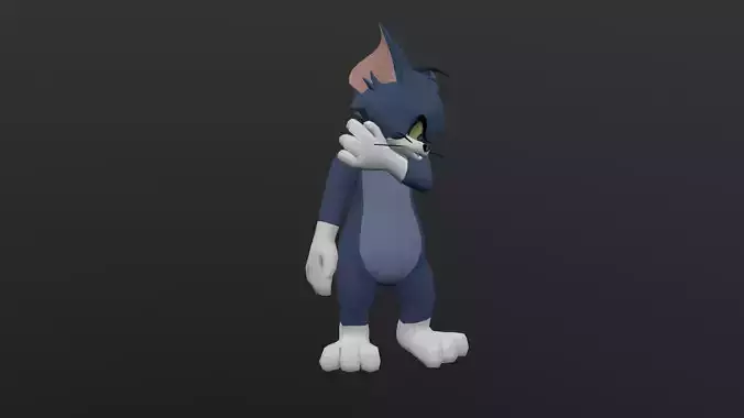 TOMC-019 Tom Cat Shoulder Rubbing Low-poly 3D model