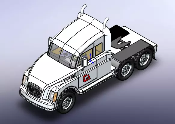 Truck volvo semi 3D model