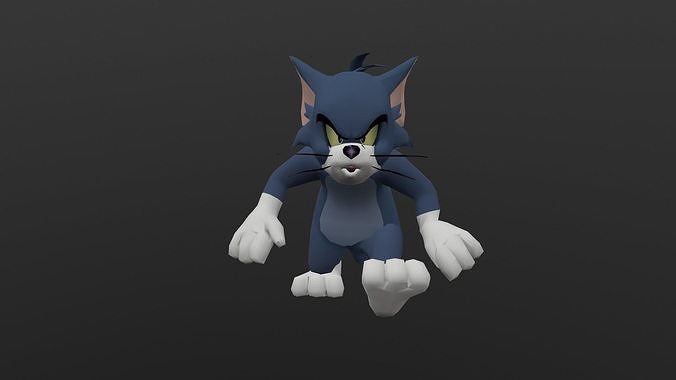 TOMC-021 Tom Sneaking Forward In Place Low-poly 3D model
