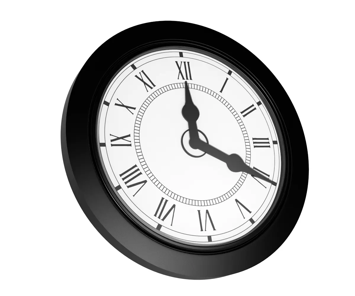 Wall clock 3D model