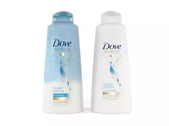 Dove Nutritive Solutions Oxygen Moisture Shampoo Conditioner 3D model