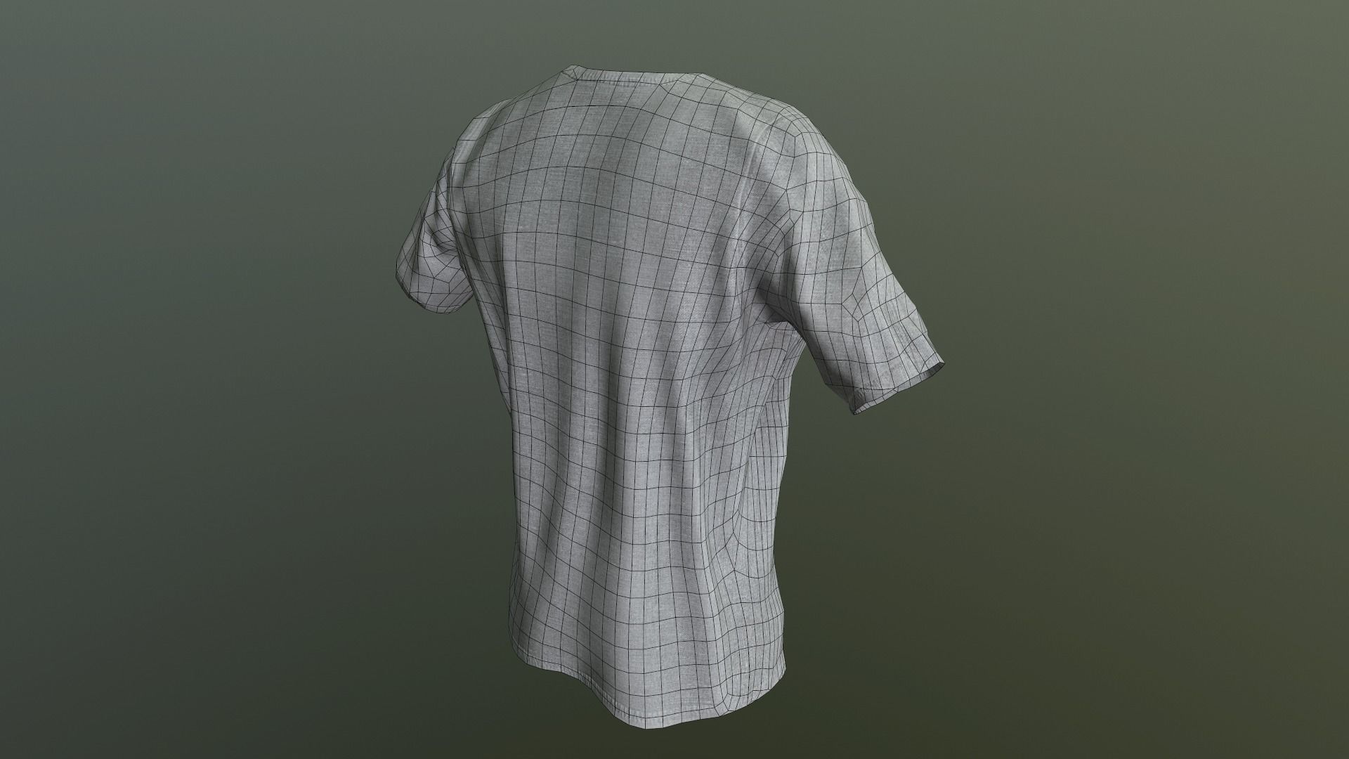 T-shirt Low poly t - shirt Low-poly 3D model_7