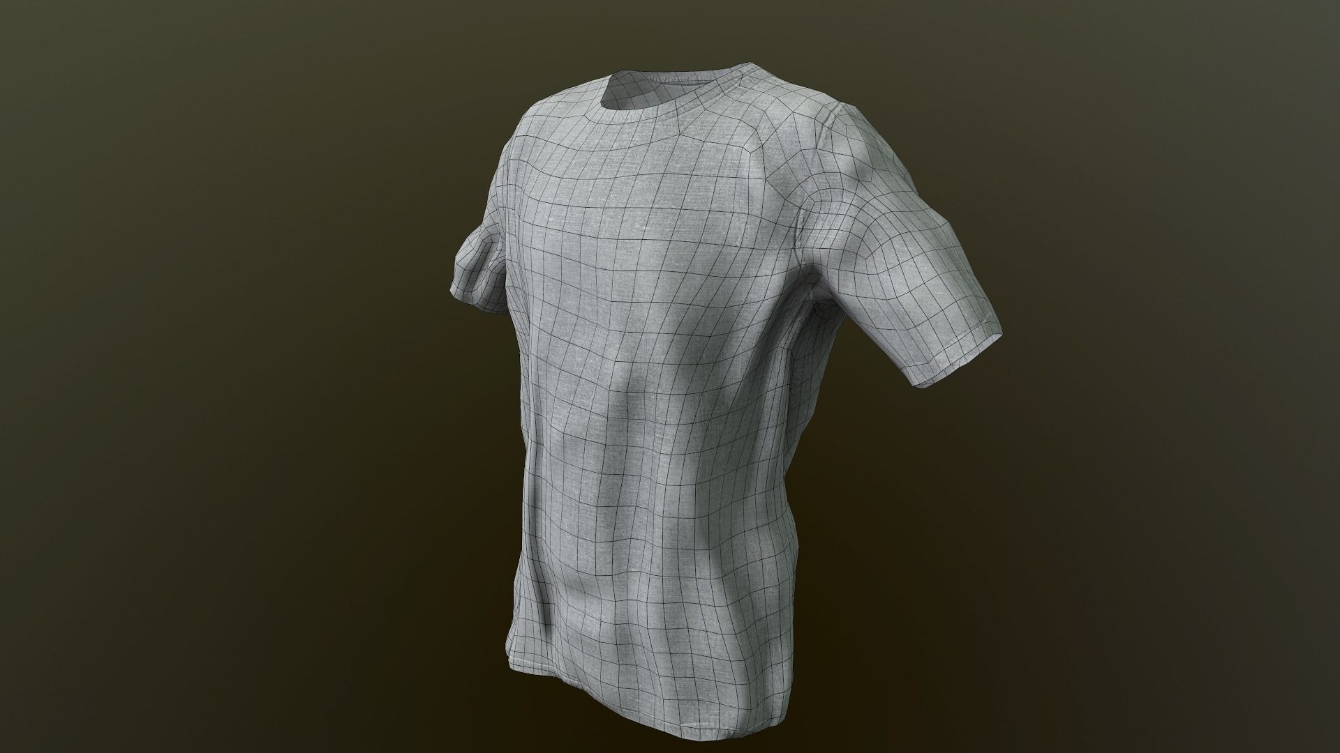 T-shirt Low poly t - shirt Low-poly 3D model_6