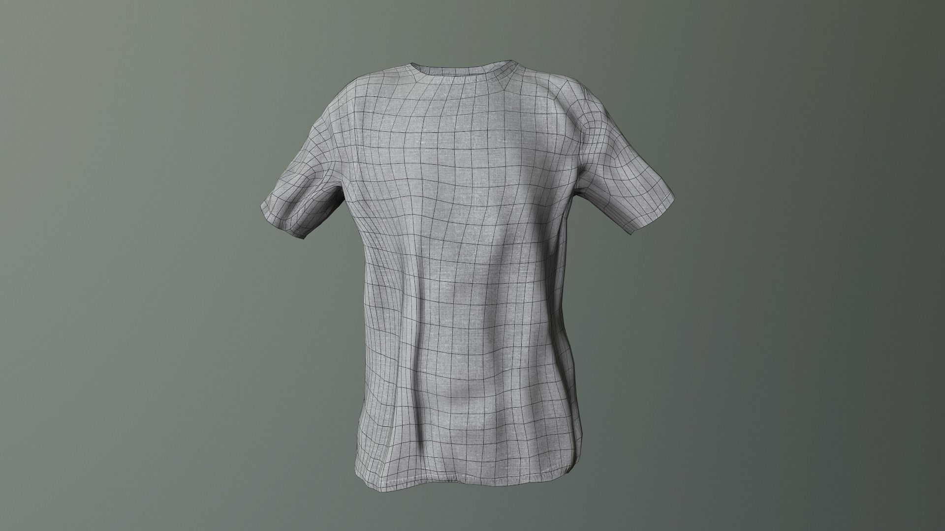 T-shirt Low poly t - shirt Low-poly 3D model_9