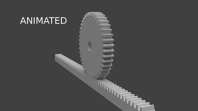 pinion rank 3D model