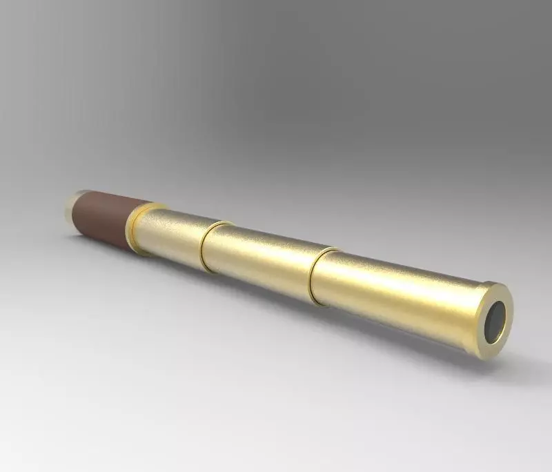 Portable Telescope 3D model_0