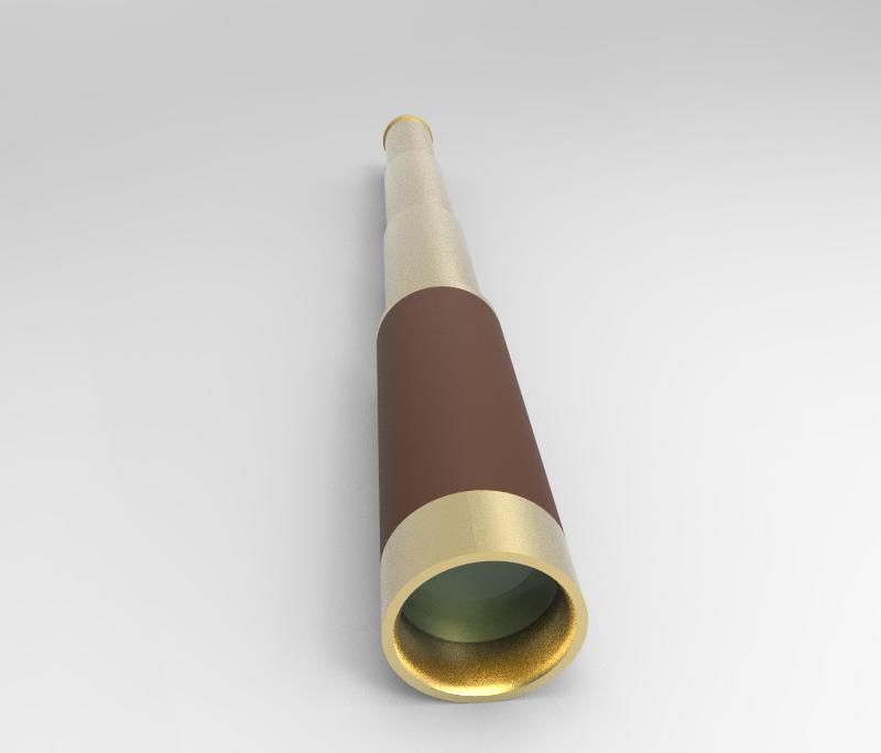 Portable Telescope 3D model_3
