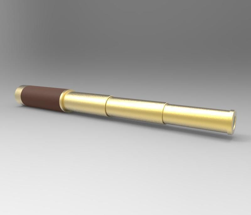 Portable Telescope 3D model_5