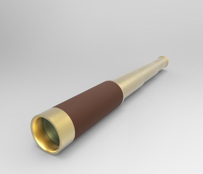 Portable Telescope 3D model_1