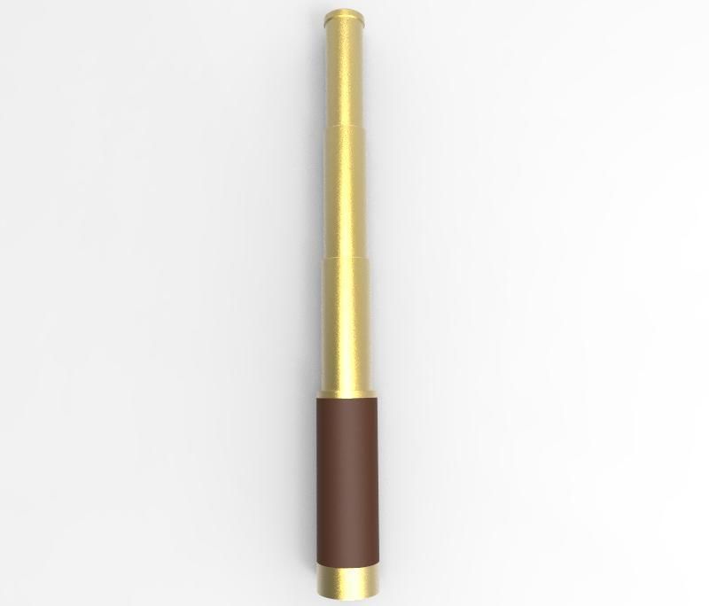 Portable Telescope 3D model_4