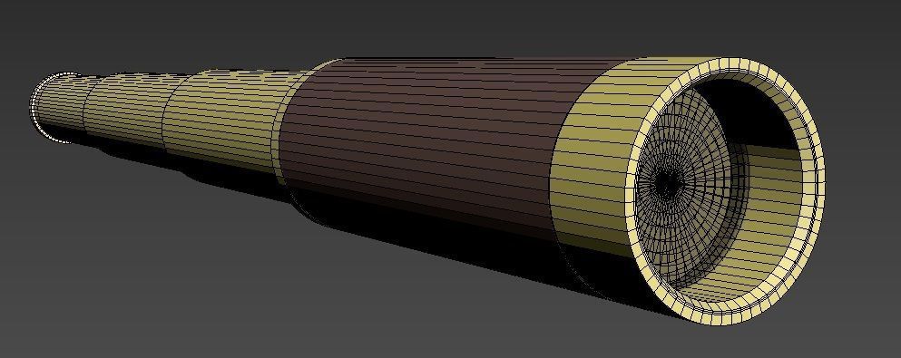 Portable Telescope 3D model_6