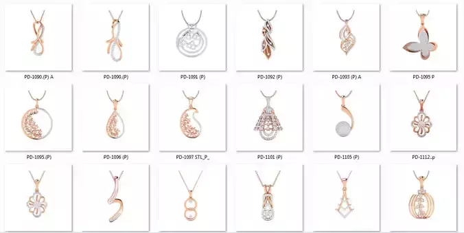 collection 100 Pendant 3dm jcd render details  3D print model