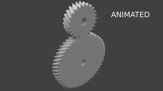 helical gears 3D model