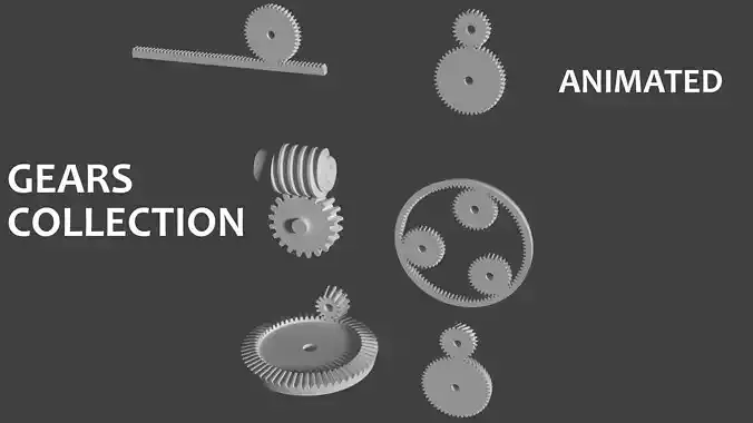 Gears Collection set of 3D model