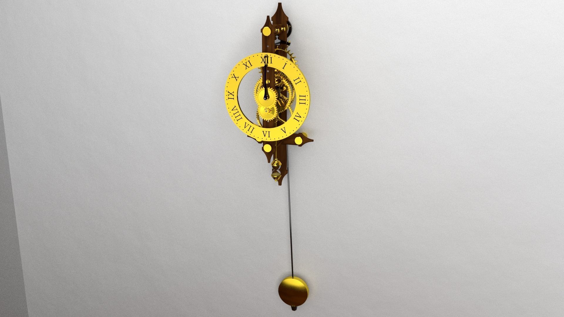 Clock cuckoo 3D model_1