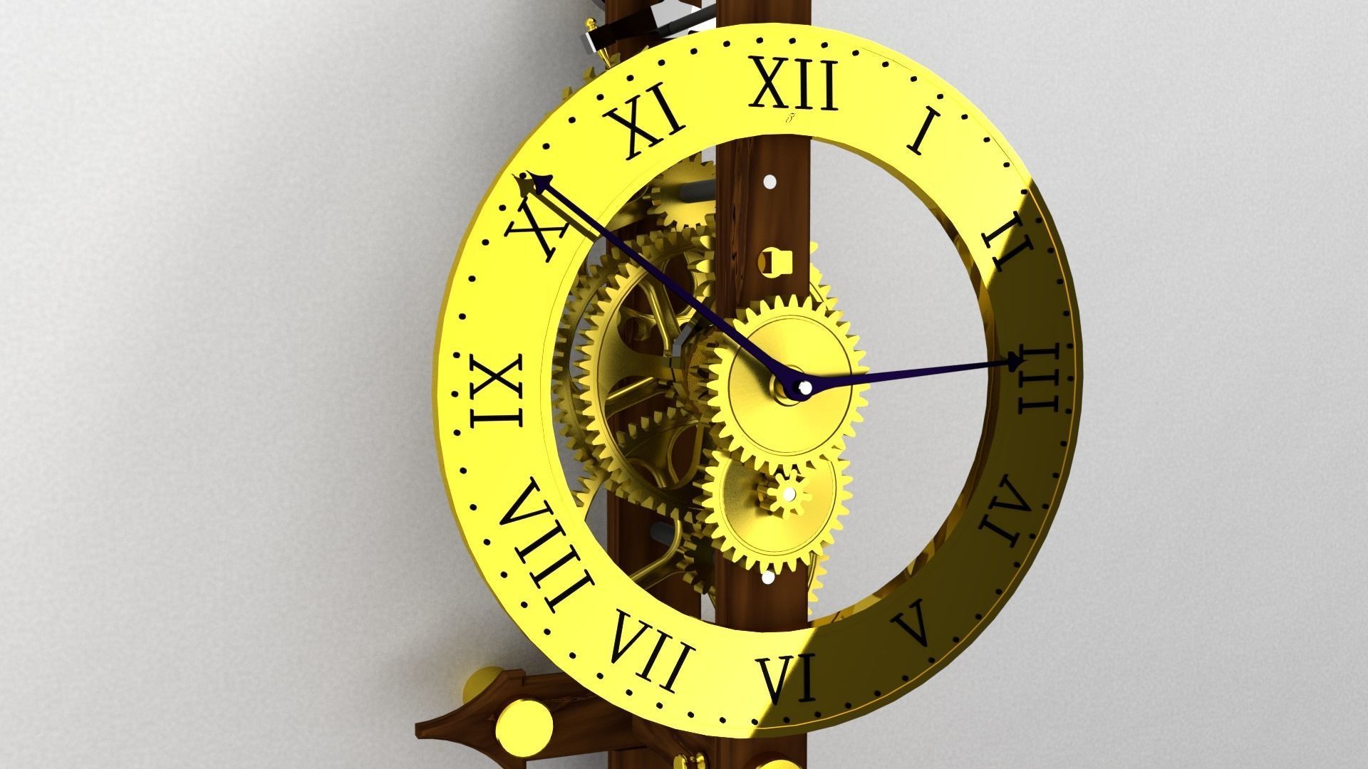Clock cuckoo 3D model_2