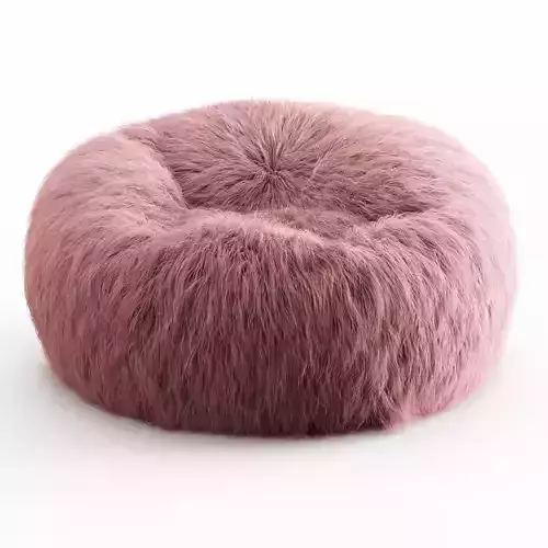 Himalayan Faux-Fur Beanbag 3D model