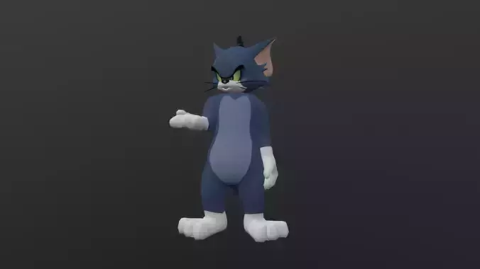 TOMC-024 Tom Cat Talking Low-poly 3D model