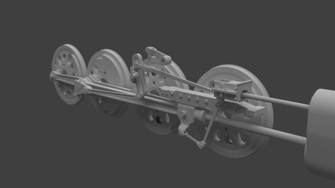 Wheel mechanism 3D model_1