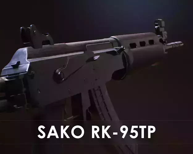Assault Rifle - Sako RK 95 TP Low-poly 3D model