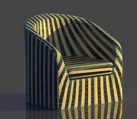 rounded reception chair