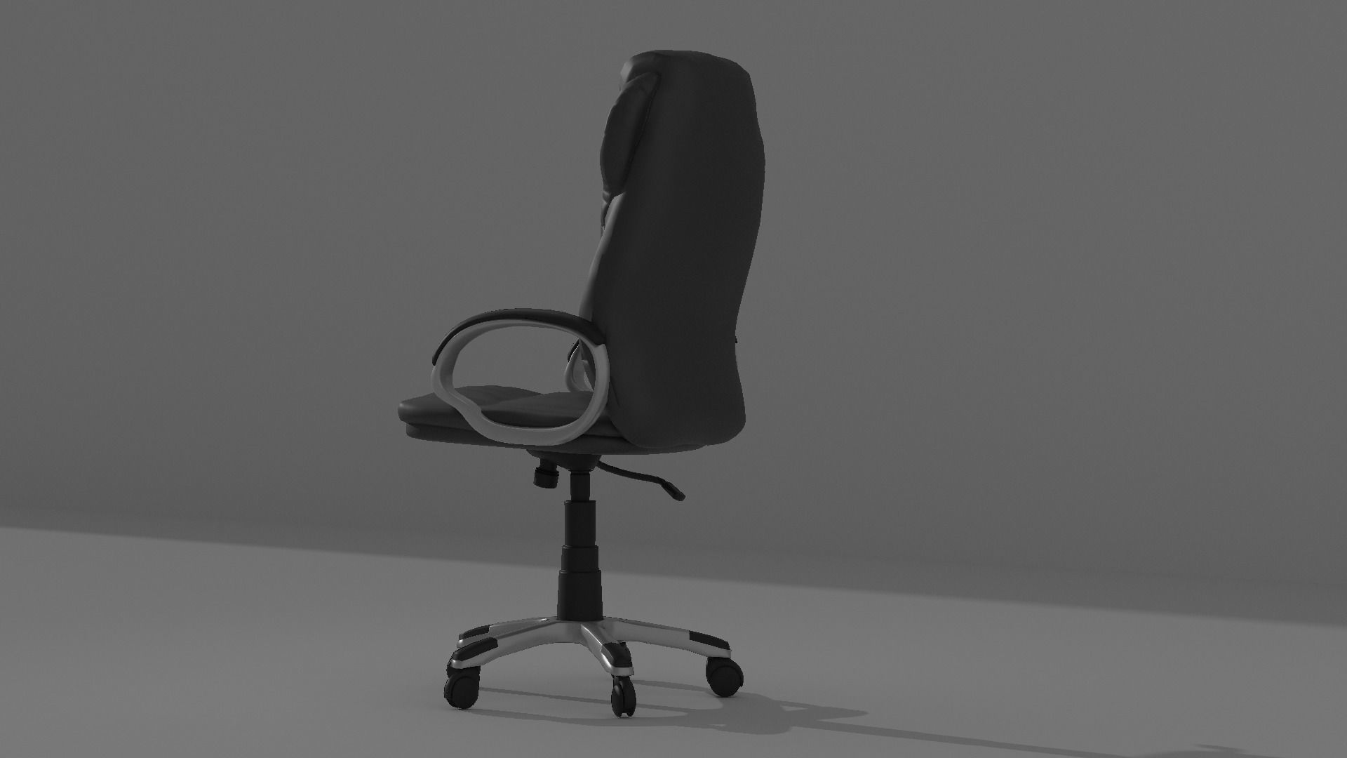 Office armchair 3D model_3