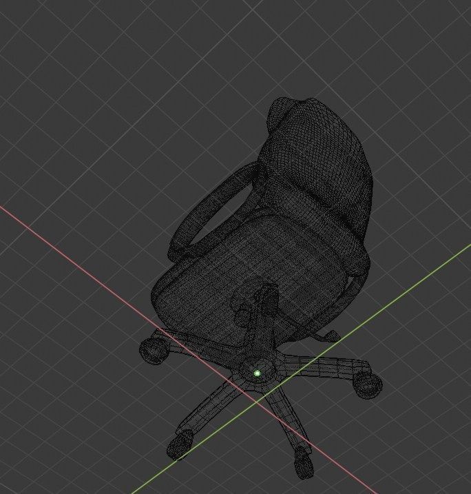 Office armchair 3D model_11