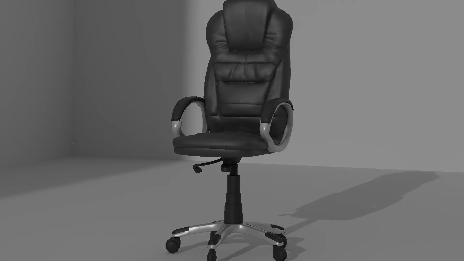 Office armchair 3D model_0