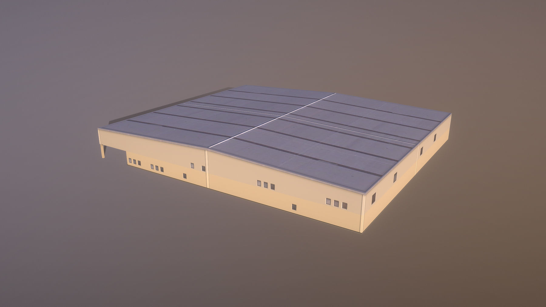 Airport LIRN Storage2 Naples International Airport   Low-poly 3D model_1