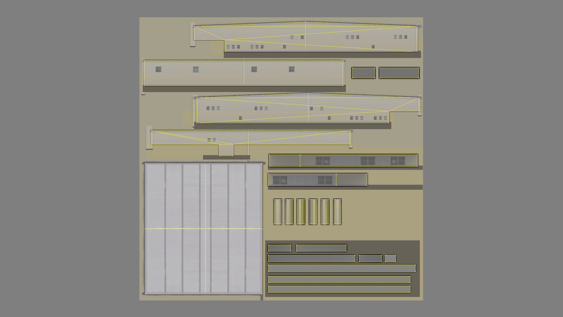 Airport LIRN Storage2 Naples International Airport   Low-poly 3D model_13