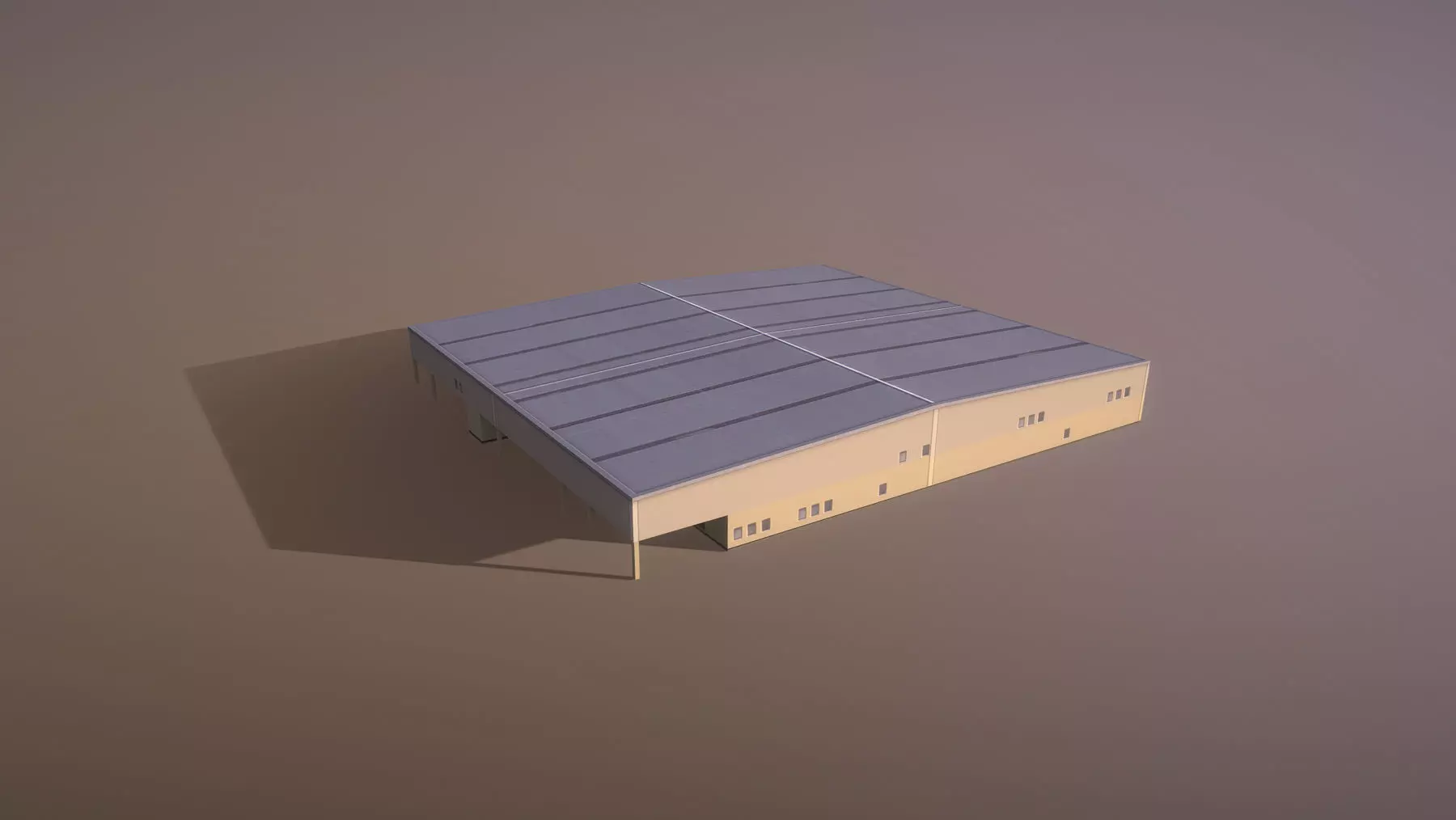 Airport LIRN Storage2 Naples International Airport   Low-poly 3D model_0