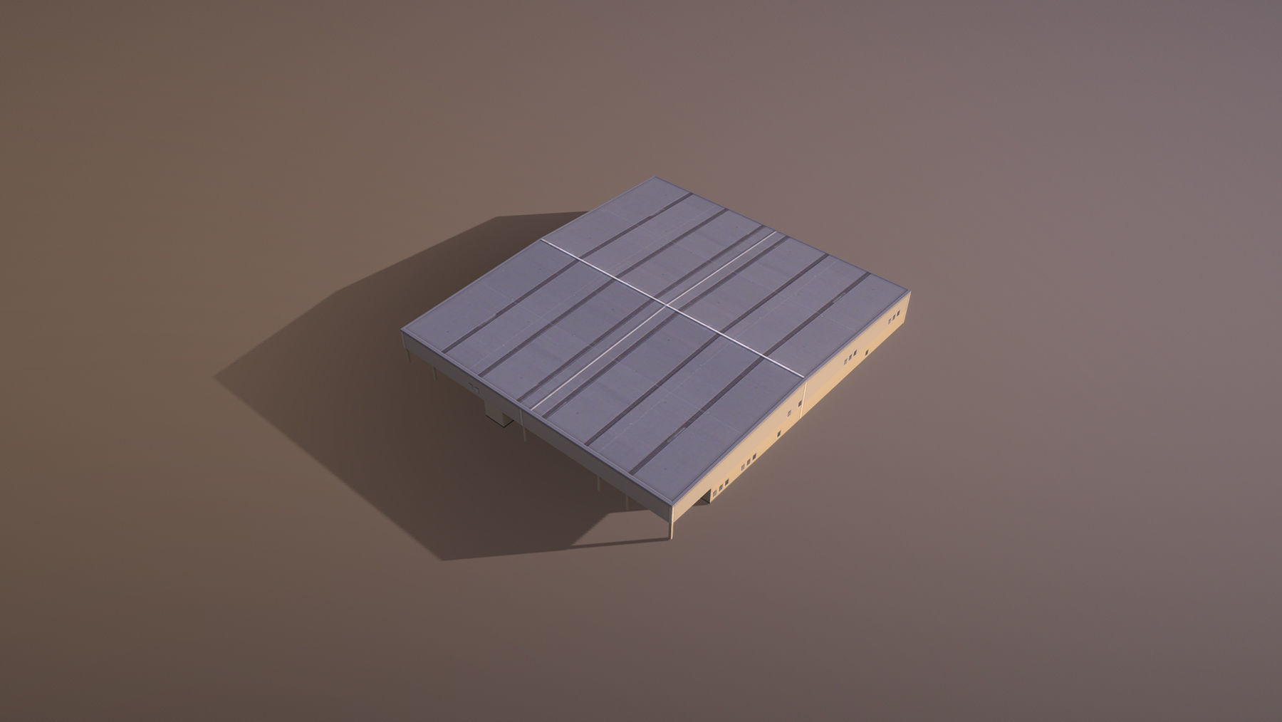 Airport LIRN Storage2 Naples International Airport   Low-poly 3D model_4