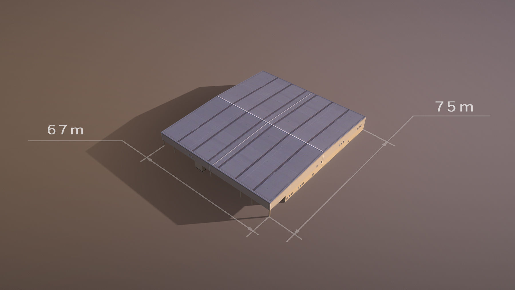 Airport LIRN Storage2 Naples International Airport   Low-poly 3D model_5