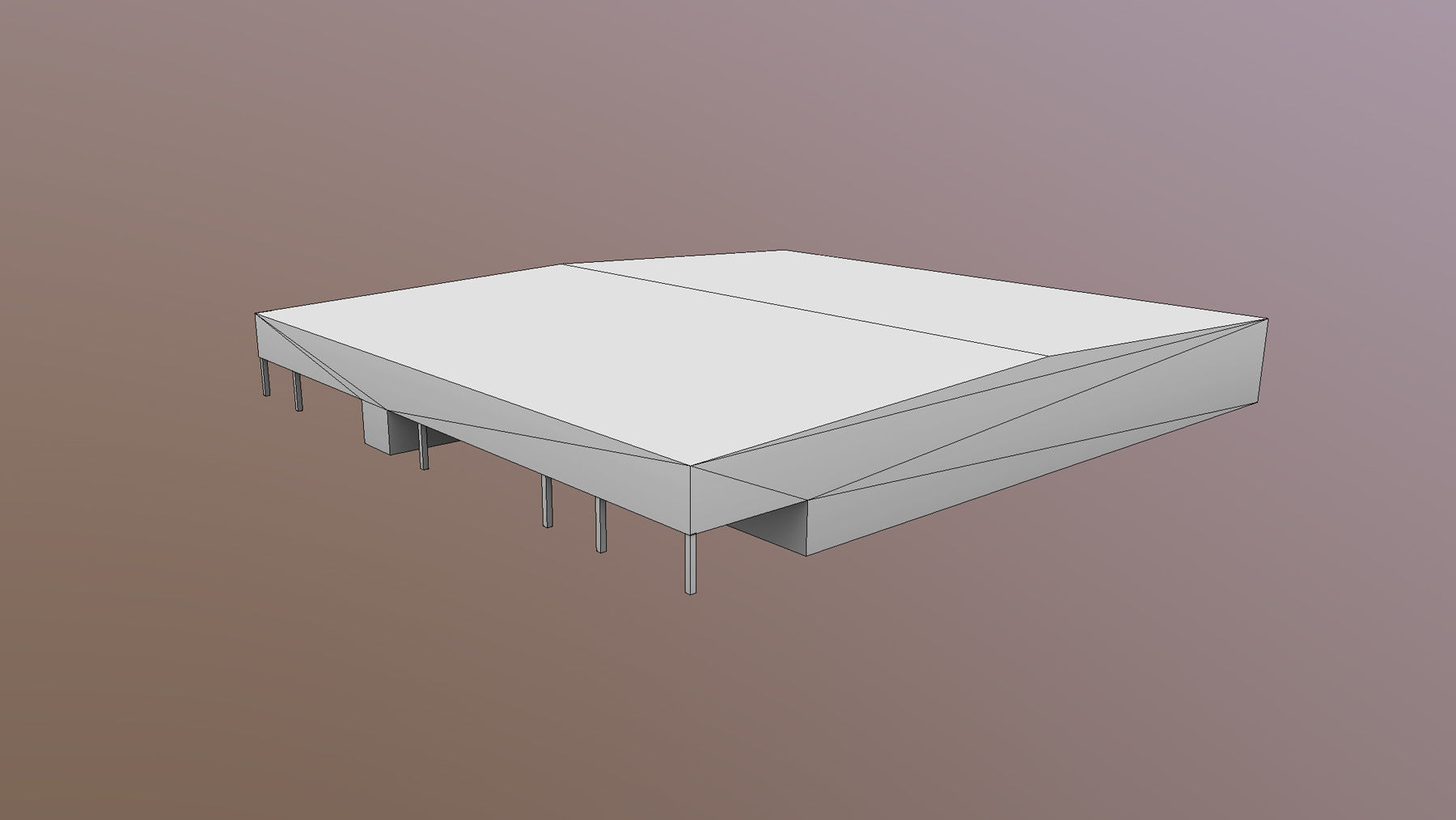 Airport LIRN Storage2 Naples International Airport   Low-poly 3D model_7