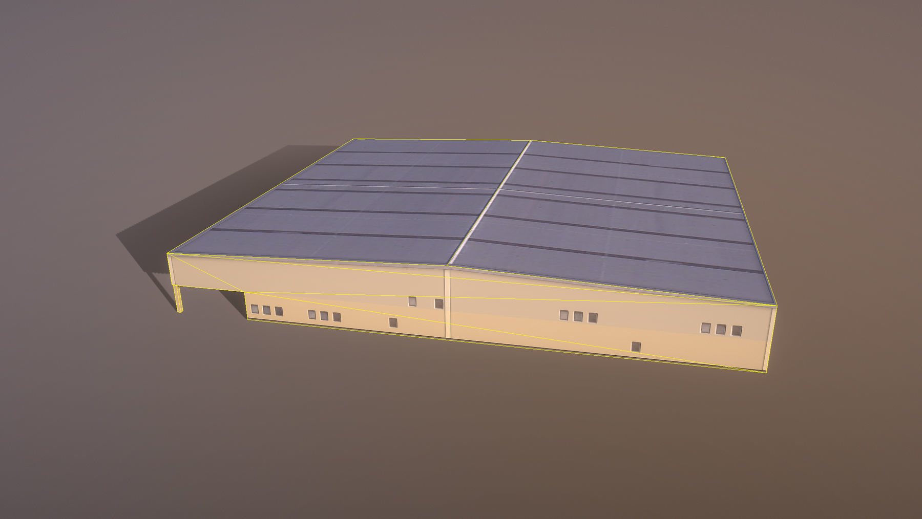 Airport LIRN Storage2 Naples International Airport   Low-poly 3D model_6